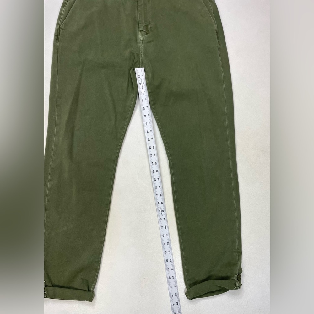 &SONS Virgil Chino Army Pants Men Size 34 x 30 Green Back Cinch Strap - Picture 11 of 11